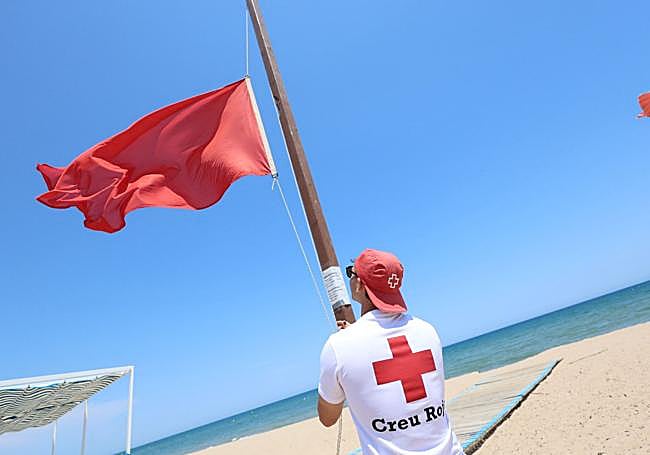 Playas cerradas este miércoles en Valencia.