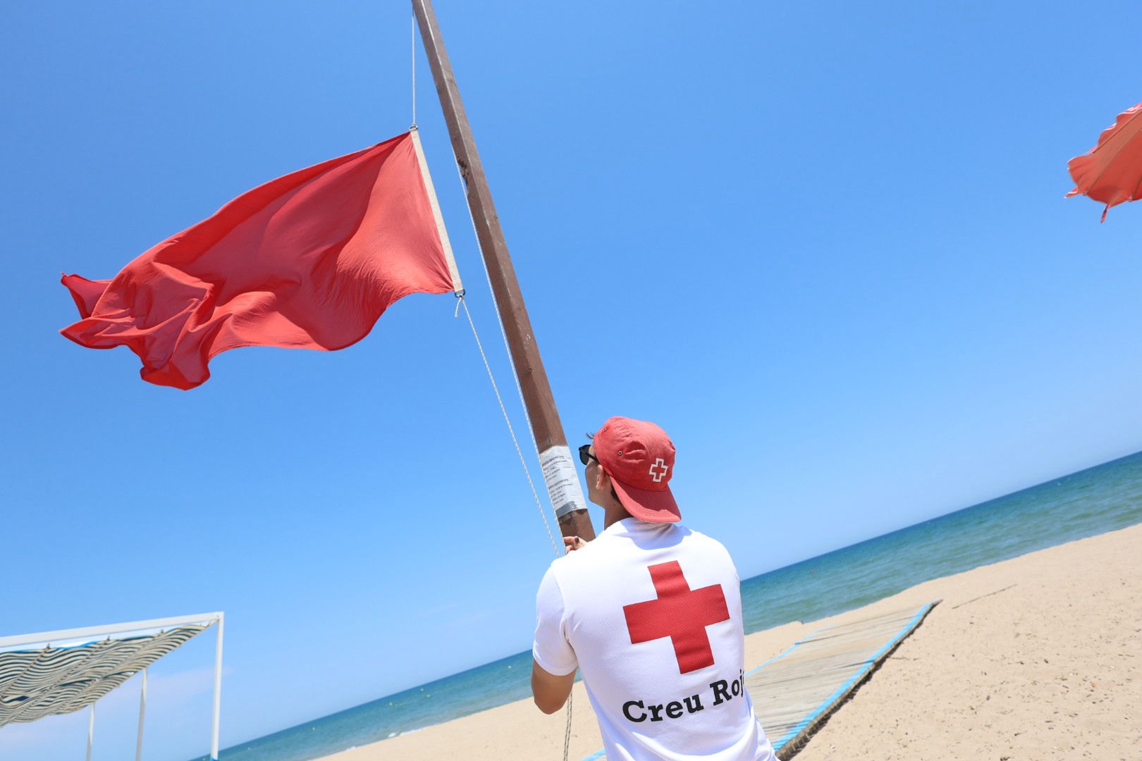 FOTOS | Playas cerradas este miércoles en Valencia