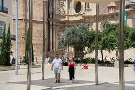 Un día de calor en la ciudad de Valencia.