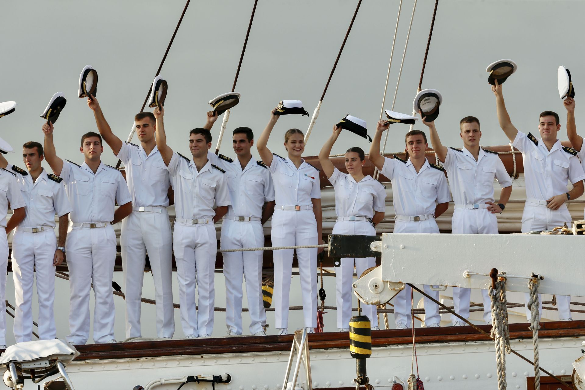Fotos: La princesa Leonor llega a Gijón en el Juan Sebastián de Elcano