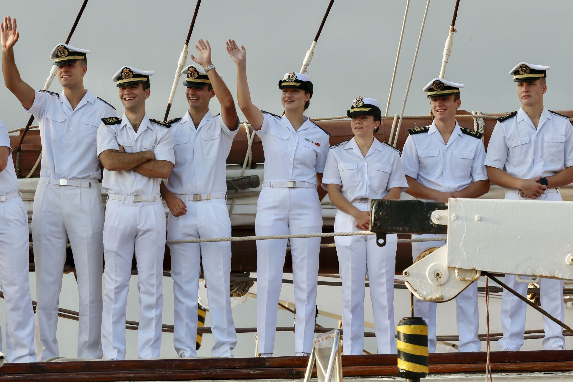 Fotos: La princesa Leonor llega a Gijón en el Juan Sebastián de Elcano