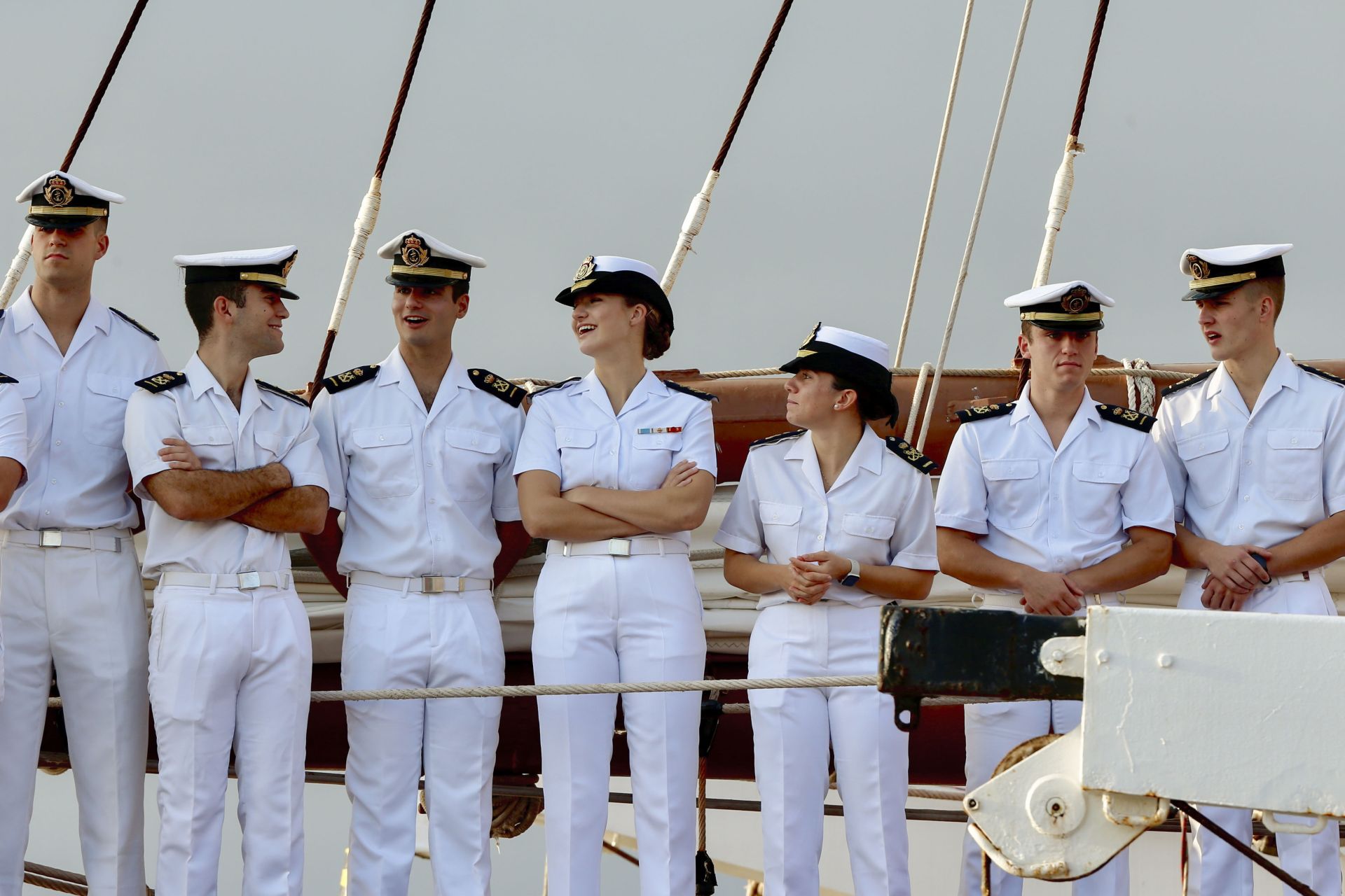 Fotos: La princesa Leonor llega a Gijón en el Juan Sebastián de Elcano
