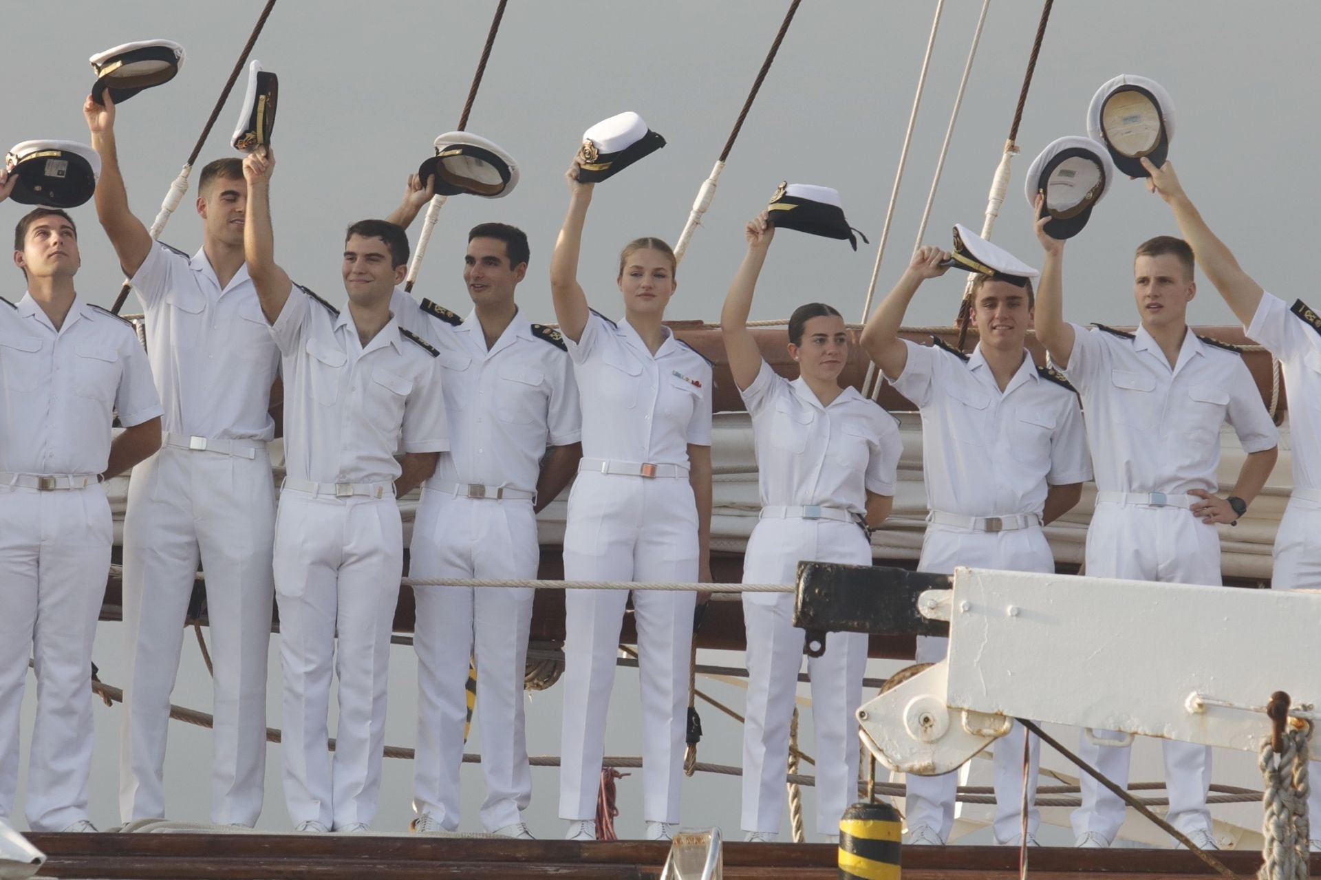 Fotos: La princesa Leonor llega a Gijón en el Juan Sebastián de Elcano