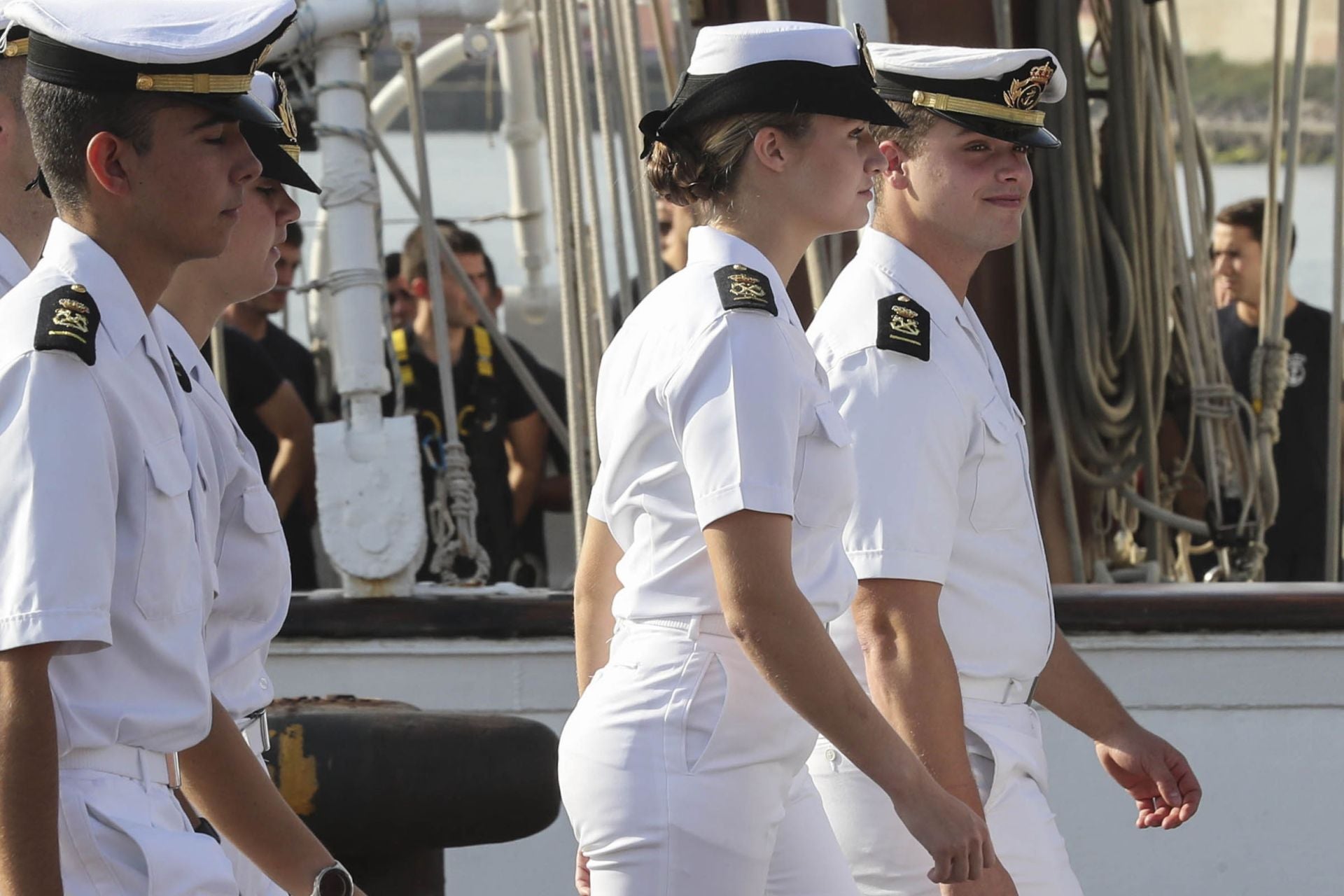 Fotos: La princesa Leonor llega a Gijón en el Juan Sebastián de Elcano