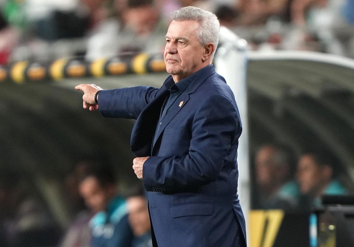 Javier Aguirre, entrenador de la selección nacional de México, durante el partido contra Honduras.