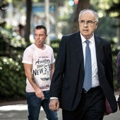 Rafael Blasco, a su llegada a la Ciudad de la Justicia.