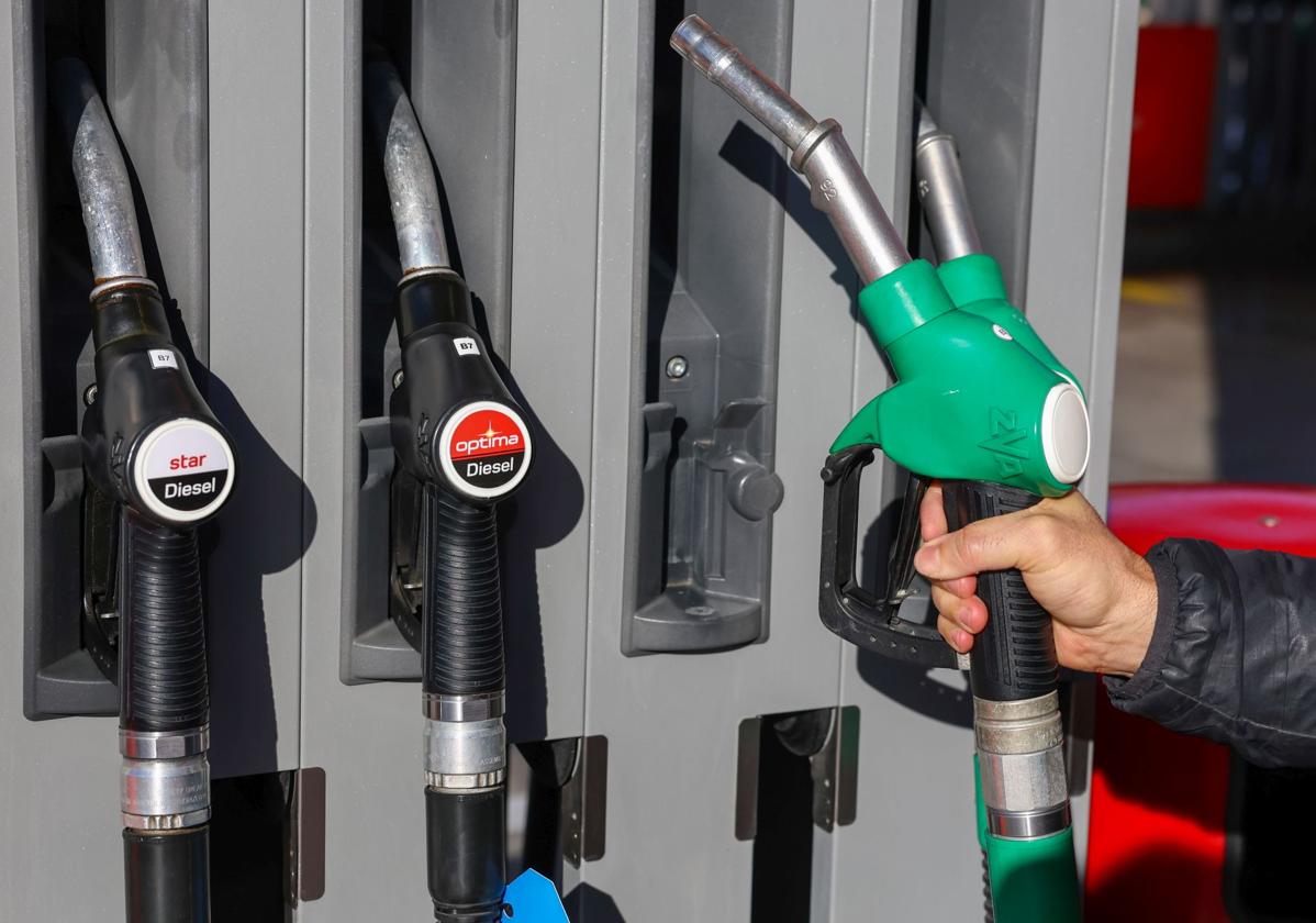 Un surtidor de gasolinas.