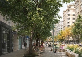 Recreación de la reforma de la avenida del Oeste y San Agustín.