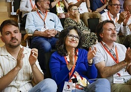 Mónica Oltra, en el último congreso de Iniciativa.