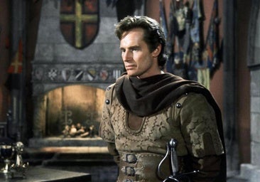 En la gran pantalla. Una escena de 'El Cid', la película protagonizada por Charlton Heston, y con Sofía Loren en el papel de doña Jimena, estrenada en 1961.