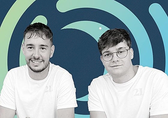 Los hermanos Luis y Lucas Izquierdo.