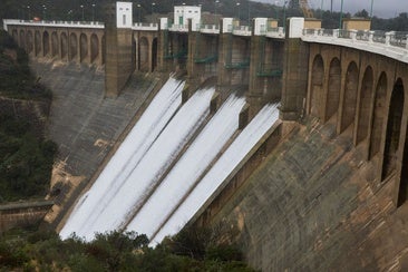 Embalse de Forata el pasado mes de marzo.