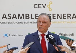 Salvador Navarro, en la pasada asamblea general de la CEV.