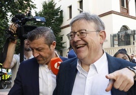 Ximo Puig, a su llegada a la reunión el pasado fin de semana.