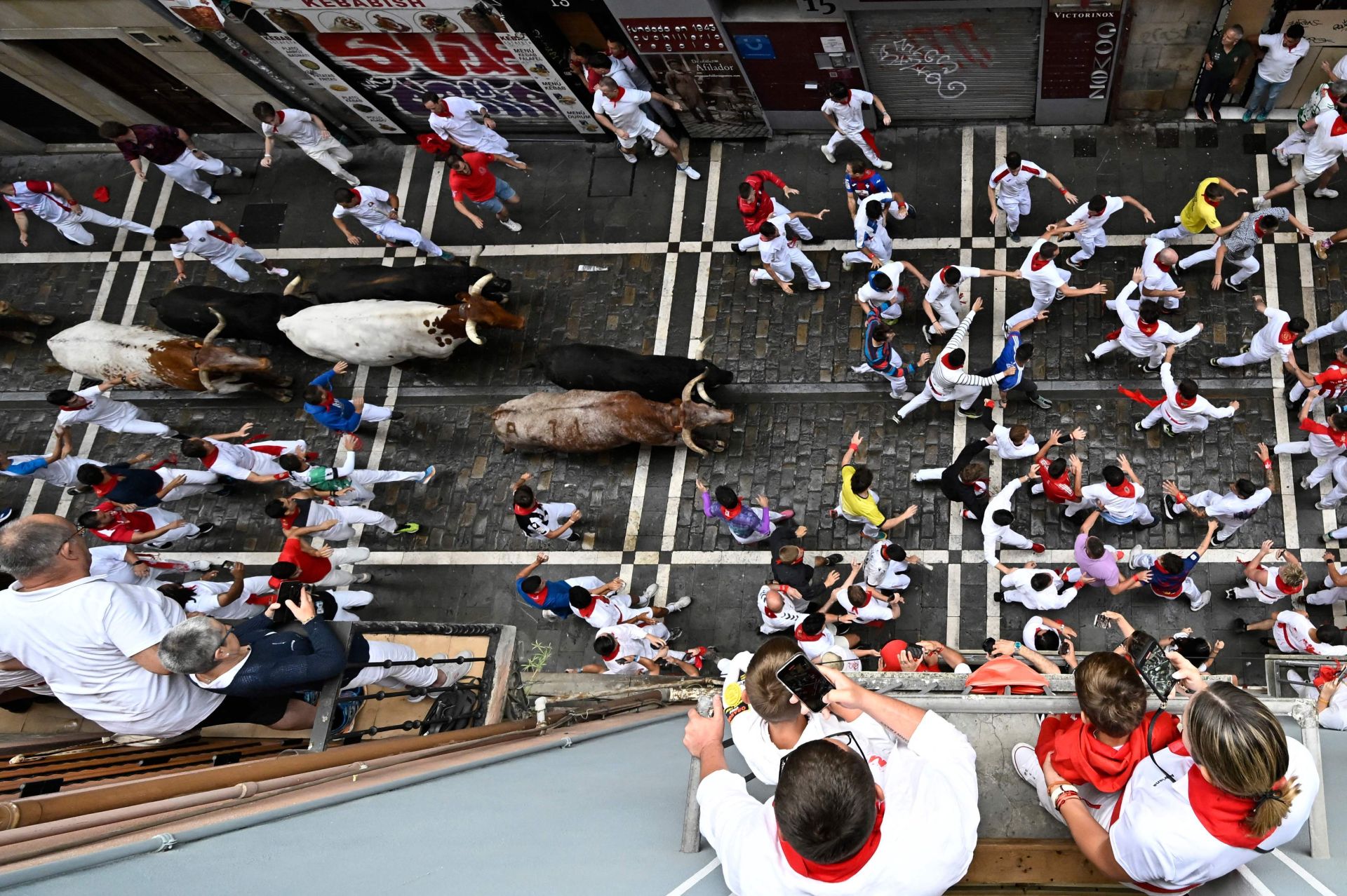 El primer encierro de San Fermín 2025, en imágenes