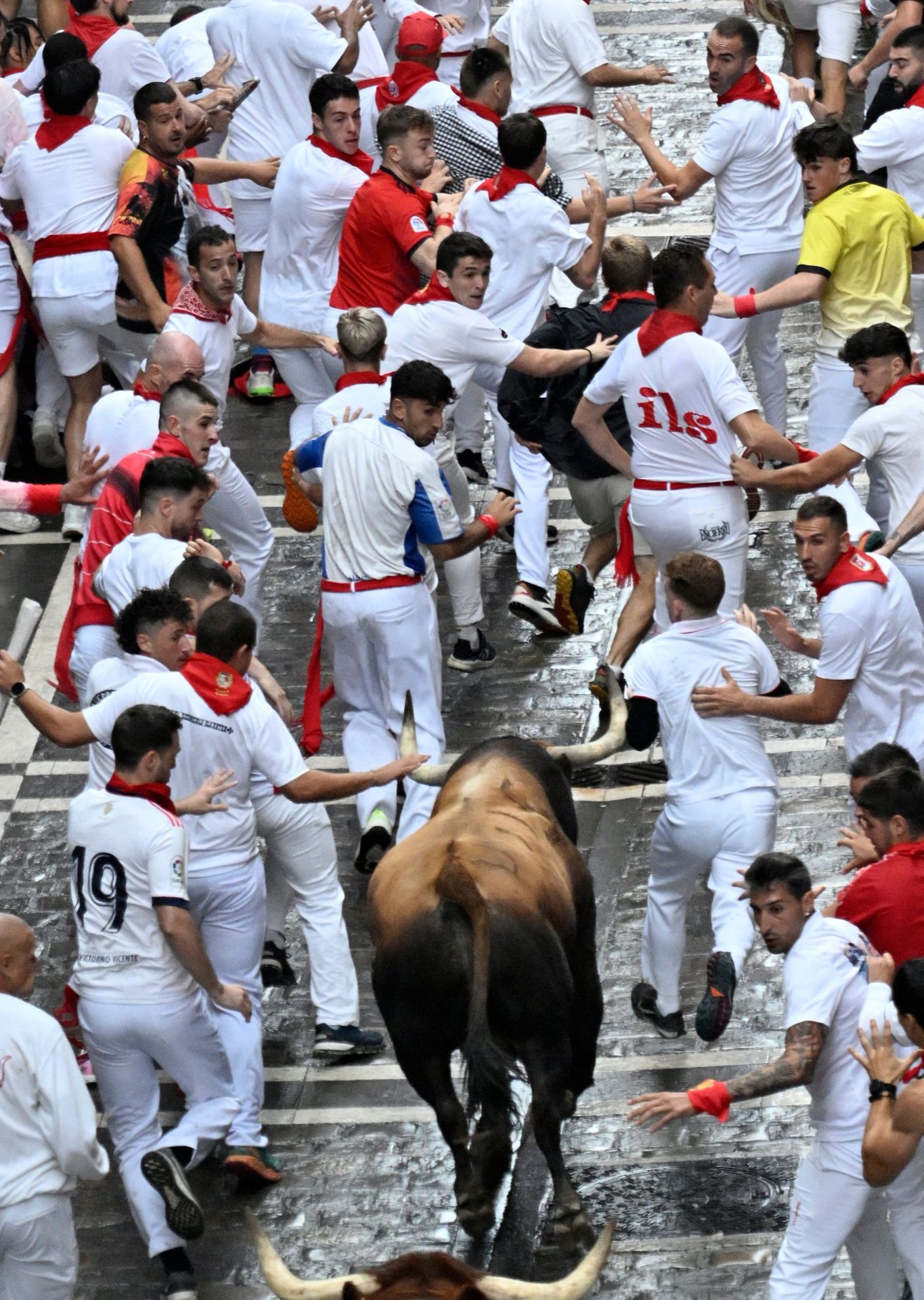 El primer encierro de San Fermín 2025, en imágenes