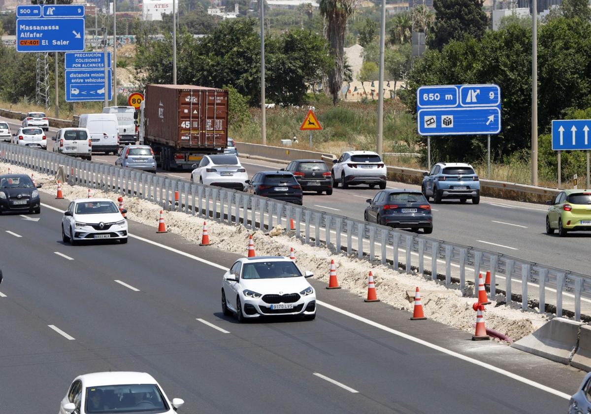 La Pista de Silla luce la nueva mediana que evitará un dique como en la dana
