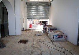 Obras en el mercado de Sant Gregori de Torrent.