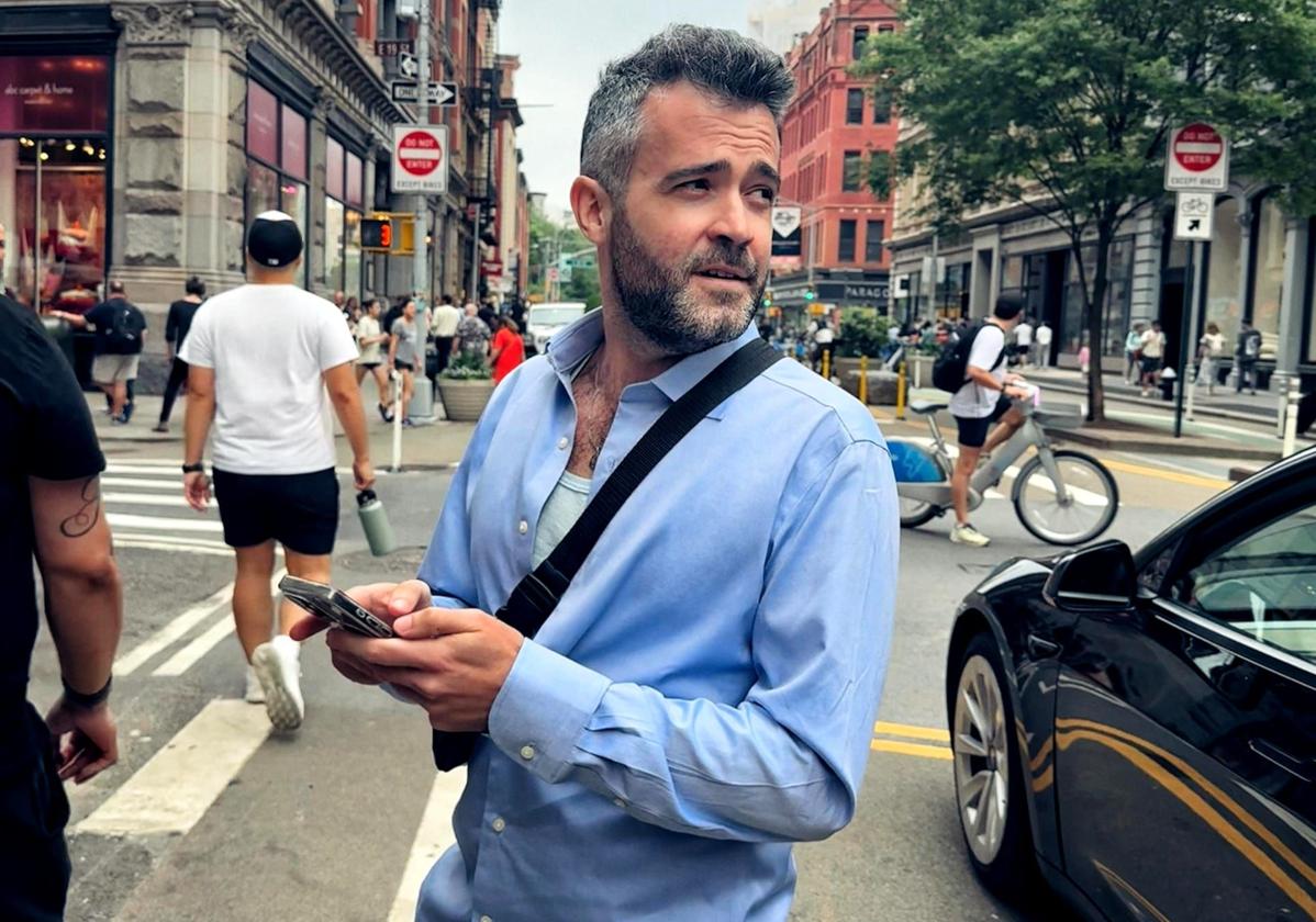 Javier Valiente, en Manhattan.