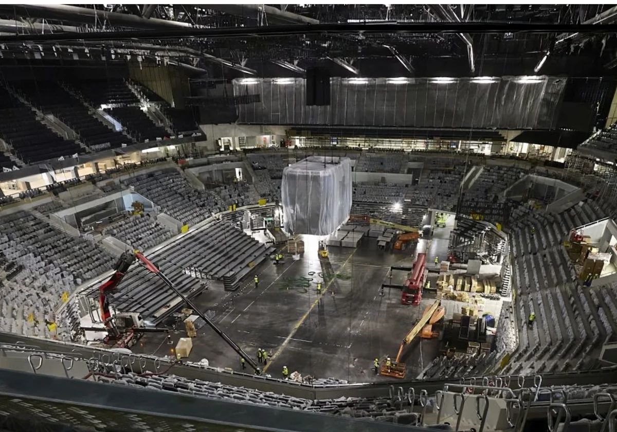 Interior del Roig Arena.,