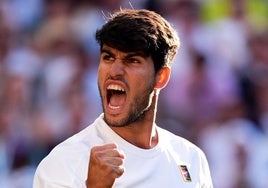 Carlos Alcaraz, tras derrotar a Cameron Norrie.