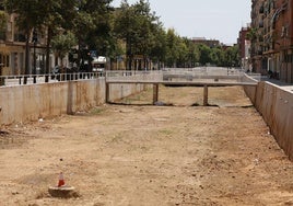 Un tramo de la Saleta en Aldaia, en una imagen reciente.