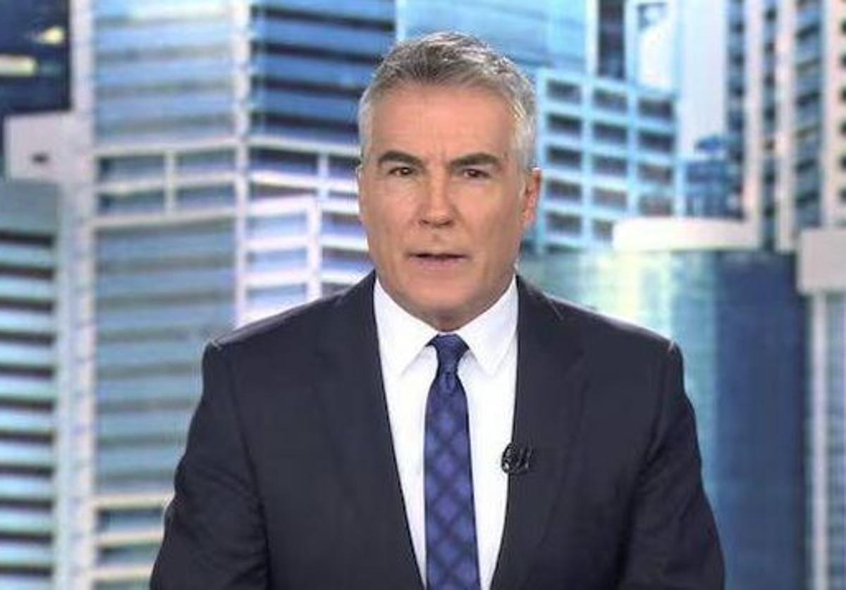 David Cantero, cuando presentaba 'Informativos Telecinco'.