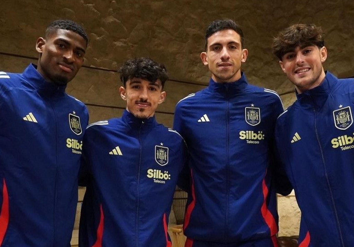 Mosquera, Diego López, Tárrega y Javi Guerra, con la sub-21.