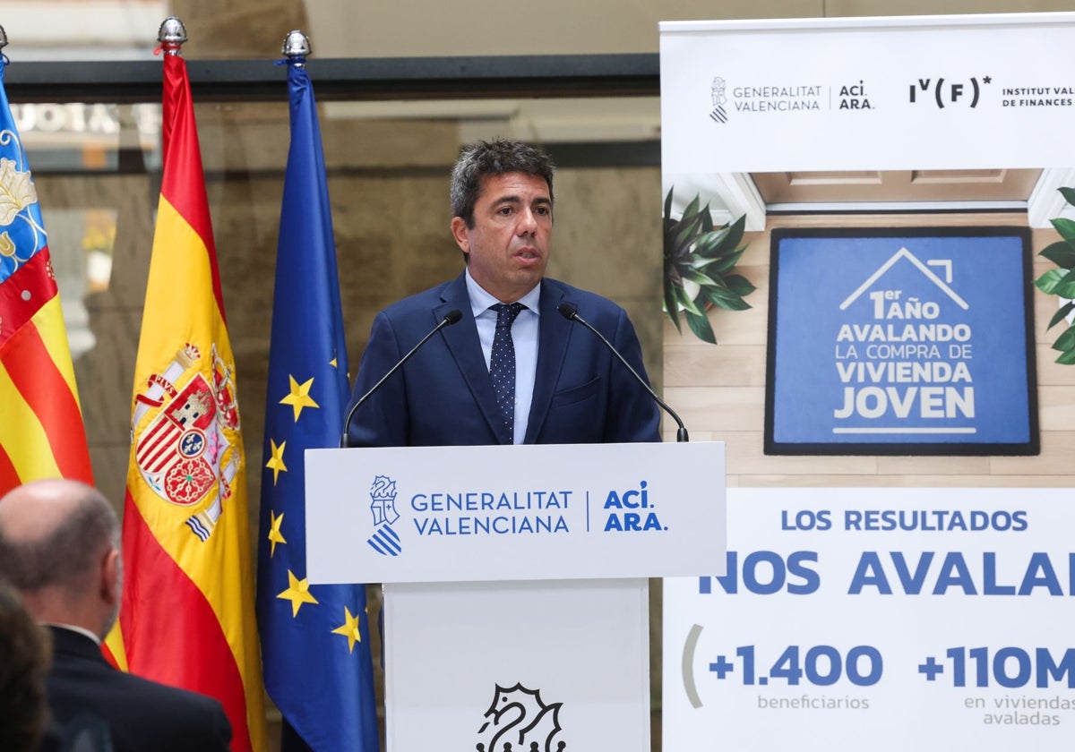 Mazón repasa los datos del primer año del programa de avales para la compra de vivienda del IVF.