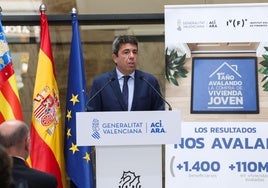 Mazón repasa los datos del primer año del programa de avales para la compra de vivienda del IVF.