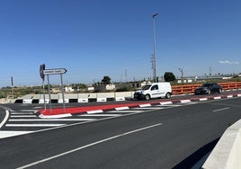 Acceso al puente que recibirá el nombre de la Comunidad de Madrid.