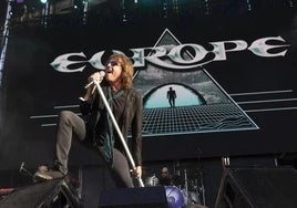 Actuación de la banda Europe en España