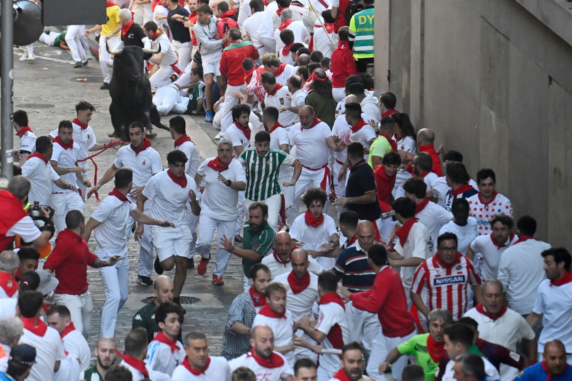 FOTOS | Séptimo encierro de San Fermín 2025