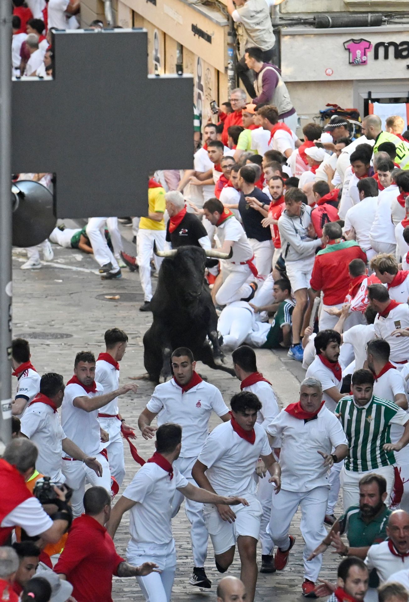 FOTOS | Séptimo encierro de San Fermín 2025