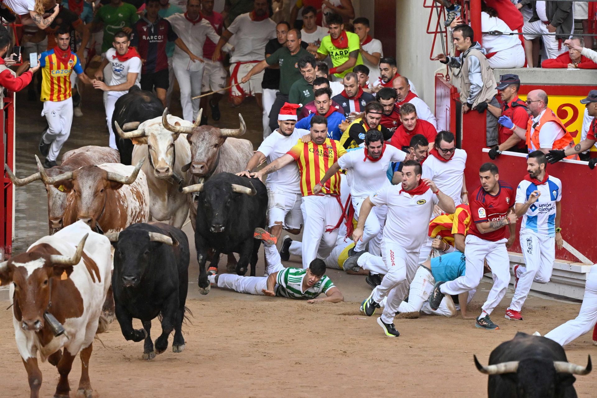 FOTOS | Séptimo encierro de San Fermín 2025