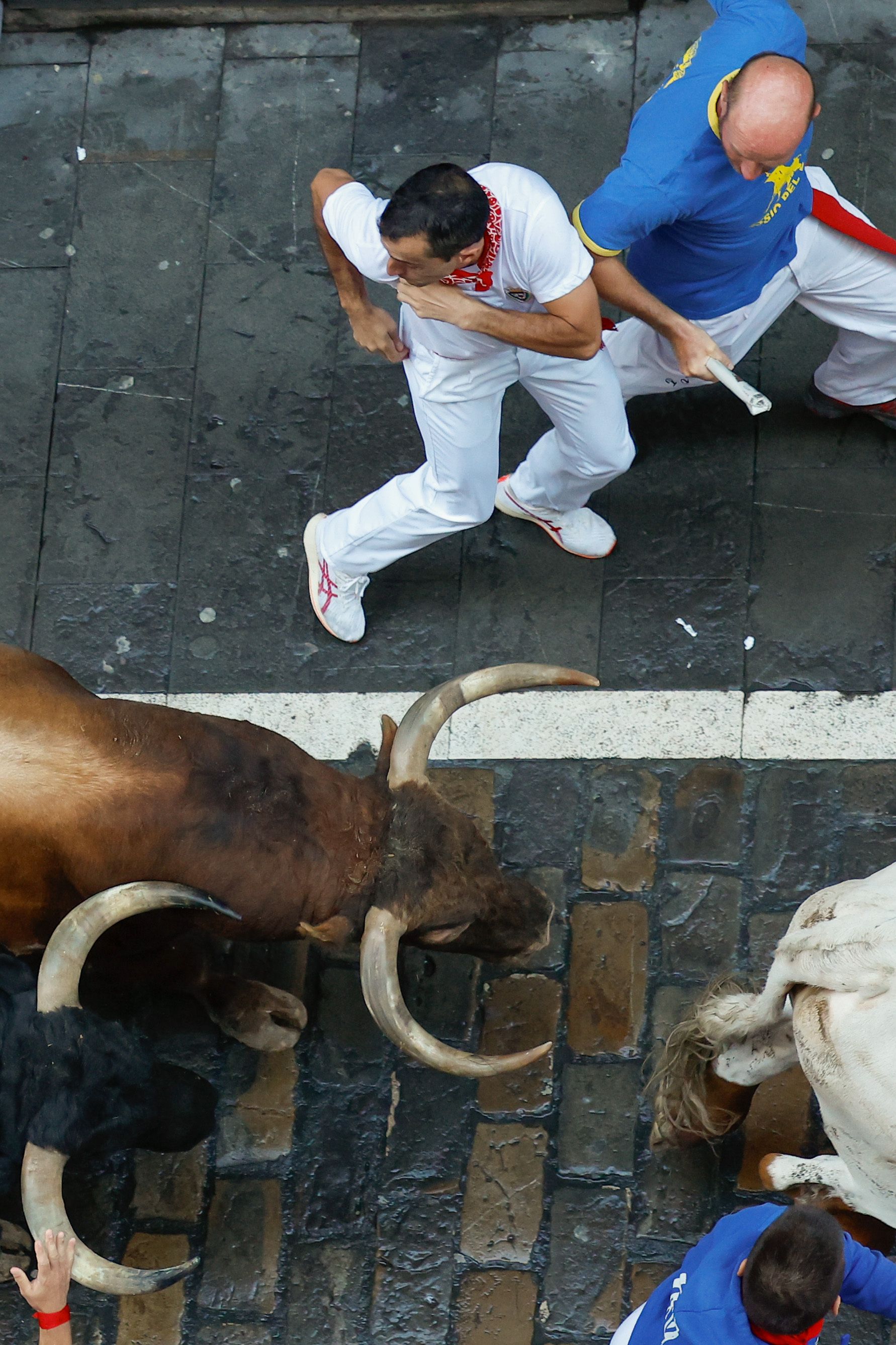 FOTOS | Séptimo encierro de San Fermín 2025
