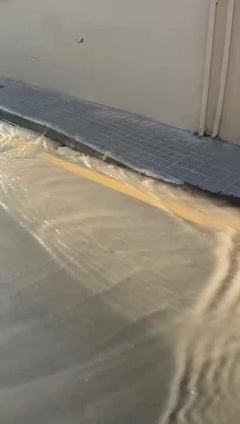 Nueva rotura de tubería de agua en El Palmar