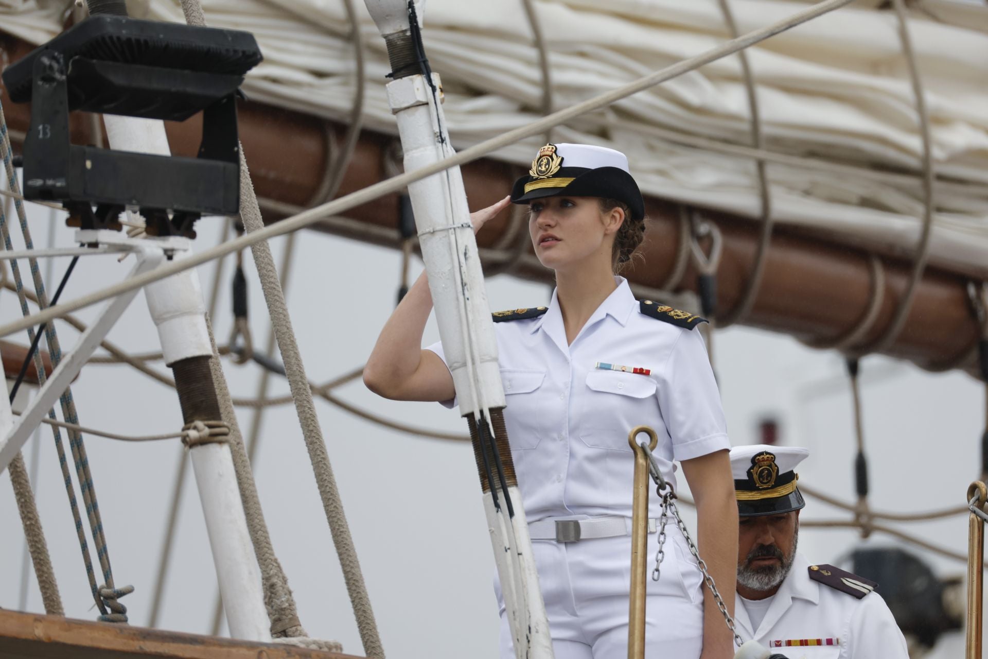 Fotos: La princesa Leonor llega a Marín y finaliza su crucero de instrucción a bordo de Elcano