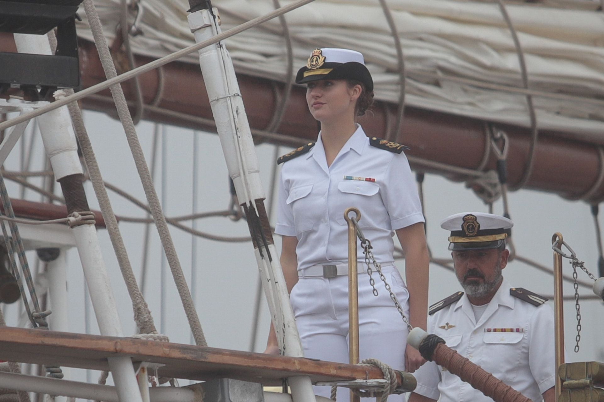 Fotos: La princesa Leonor llega a Marín y finaliza su crucero de instrucción a bordo de Elcano