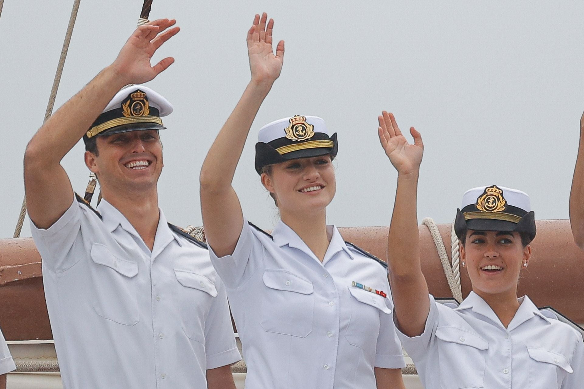 Fotos: La princesa Leonor llega a Marín y finaliza su crucero de instrucción a bordo de Elcano