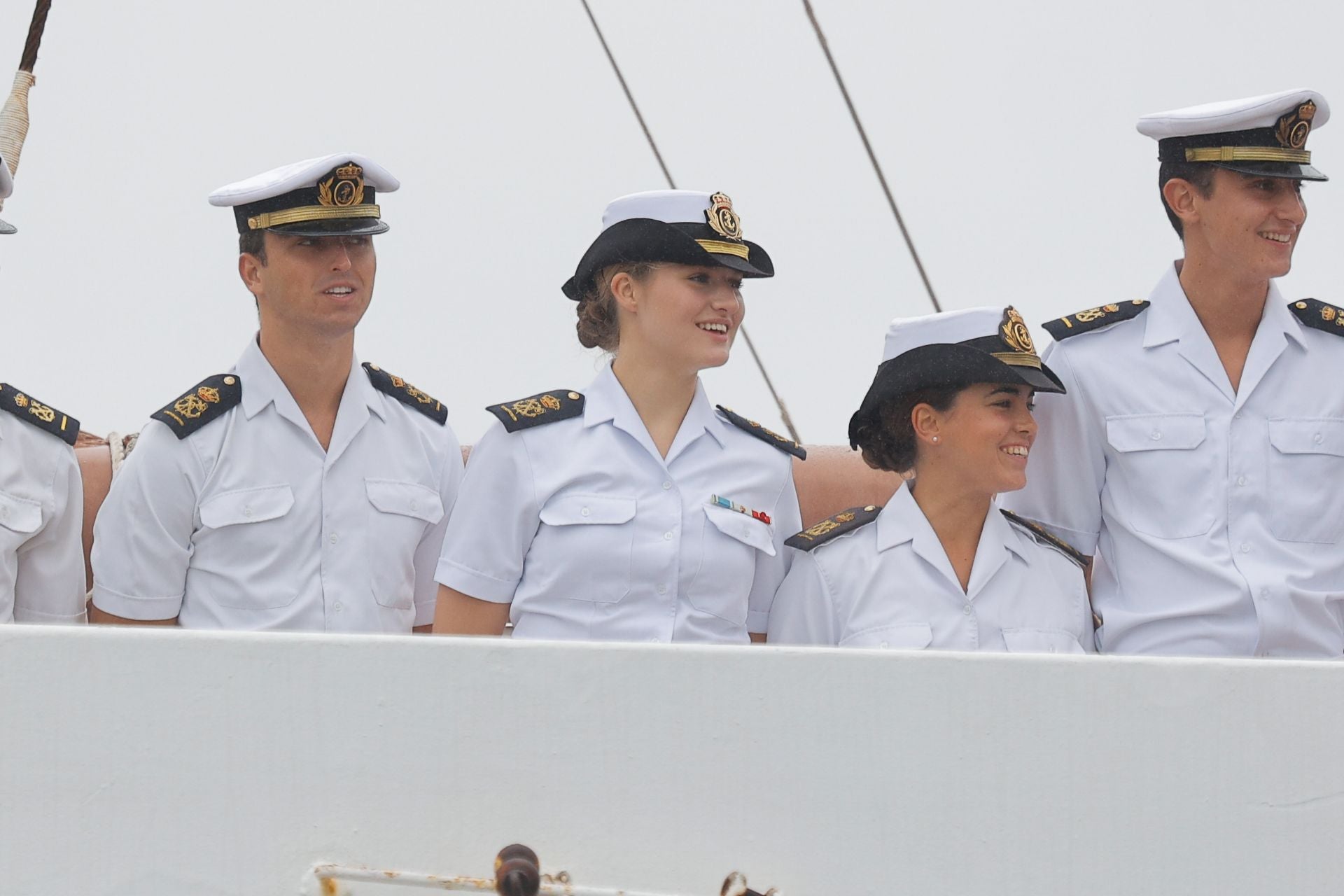 Fotos: La princesa Leonor llega a Marín y finaliza su crucero de instrucción a bordo de Elcano