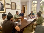 Un momento de la reunión.