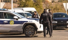 Patrulla de la Policía Local de Riba-roja de Túria.