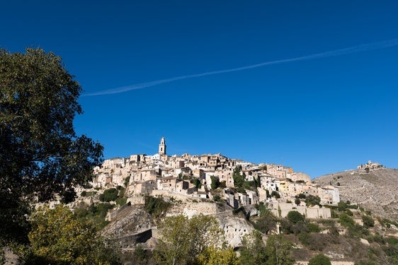 Panorámica del barrio medieval de Bocairent.
