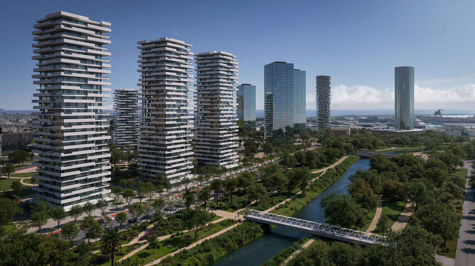 Fotos: Así será el PAI del Grao que alargará la avenida de Francia de Valencia hasta el mar a través de jardines con 3.000 nuevas viviendas