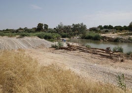 Paraje de la Pea, donde estaba proyectado el embalse.