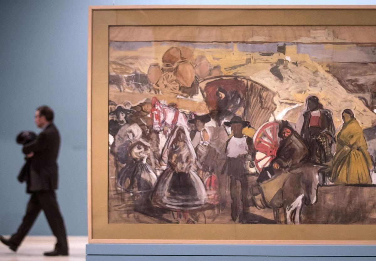 Una obra de Sorolla, en la Fundación Bancaja de Valencia.