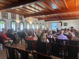 Momento de la reunión este lunes de los pueblos implicados en Gradua't Intercomarcal.