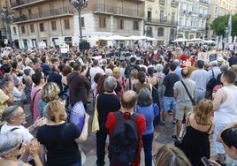 Manifestación de las víctimas de la dana.