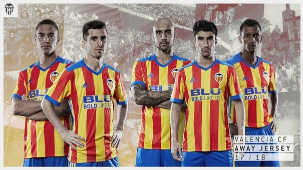 La evolución de la senyera en el Valencia CF